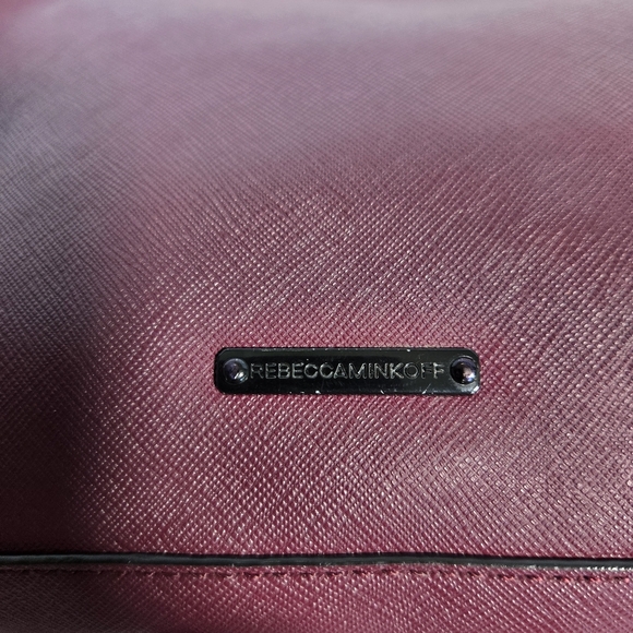 Rebecca Minkkoff Avery Leather Crossbody Bag in Merlot with Black Hardware - Picture 3 of 14